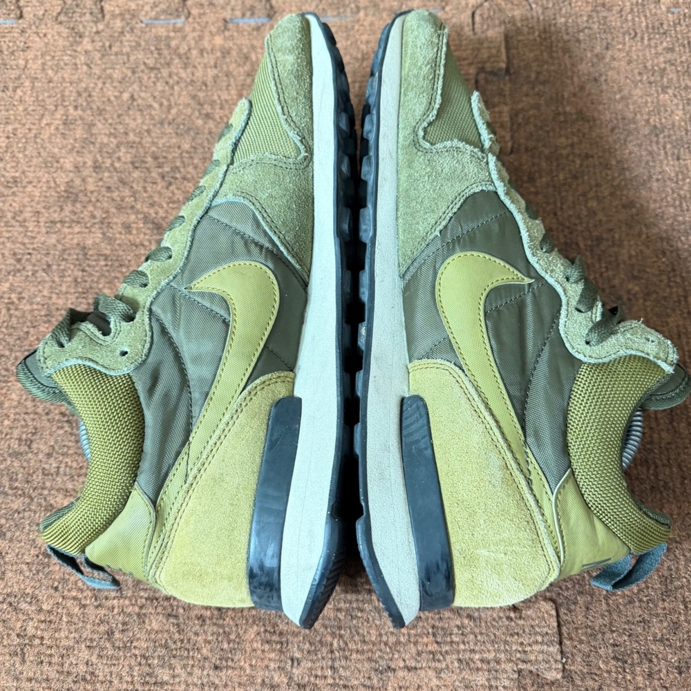 A- shoes Nike Internationalist Mid Olive Green Mens Sneakers 682844-303 Size 10 - Picture 9 of 12